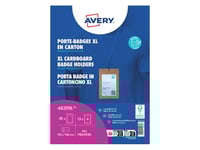 Avery 4839Xl, Namnskylt, Poträtt, Kartong, Vit, A6, 105 Mm