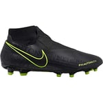 Nike Mixte Enfant Phantom Vision Academy Dynamic Fit MG Chaussures de Football, Multicolore (Black/Black/Volt 7), 36.5 EU