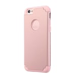 NOLOGO For IPhone XR Case,with IPhone XS MAX Case Hard PC Back Flexible Bumper With Shockproof Air Cushion Case Silicone Anti-Scratch (Color : Rose gold, Size : XR)