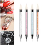 Womens Ladies Nail Dotting Art Pen Fashion Beauty Supply 3d Stic A Pink