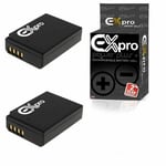 2x  Ex-Pro LP-E10 Battery for Canon EOS 1100D 1200D 1300D Rebel T3 T5 Kiss X50