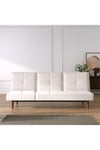 3 Seater Upholstered Sofa Bed with Wood Legs