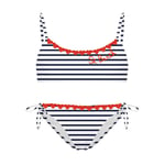 MC2 Saint Barth Stripete Bikini Med Hjerter Hvit | Hvit | 4 years