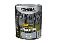 RONSEAL Direct to Metal Paint Steel Grey Gloss 750ml