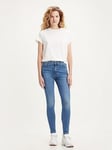 Levi's 720 Hirise Super Skinny Jean - Who Said - Blue, Blue, Size 26, Inside Leg 32, Women