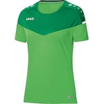 JAKO Women's Champ 2.0 t-shirt, soft green/sport green, 44