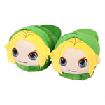 Y-PLAND The Legend of Zelda Sky City Slippers, Sky Sword Link Plush Slippers, Warm Shoes for Couples at Home-green_EU35-42