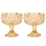 UPKOCH 2Pcs Glass Dessert Bowls Cups Tasters Trifle Martini Glasses for Ice Creams Appetizers Sauces Tastings Beverages Home Festival Bar Party