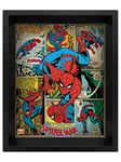 Marvel Retro Cadre 3D Lenticulaire 28,7 x 23,5 cm - Spider-Man