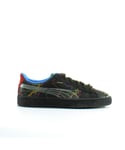 Puma Basket x Dee & Ricky Black Leather Mens Lace Up Trainers 361498 01 - Multicolour - Size UK 3