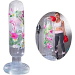 Uppblåsbar boxningspelare för fitness och hemmaträning, fristående glas, boxningssäck, klar kristall, A318