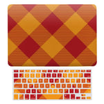 Laptop Case for MacBook Air 13 Inch & New Pro 13 Touch, Silicon Hard Shell Cover, Keyboard Cover Screen Protector Red Yellow Scottish Check Patterns