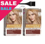 L'Oreal Excellence 9U Very Light Blonde Ammonia Free Natural Hair Color 2 pcs