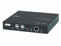 ATEN VGA/HDMI KVM över IP-konsolstation, 1920 x 1200 pixlar, Nätverksansluten (Ethernet), Full HD+, Rackmontering, 6,53 W, Svart
