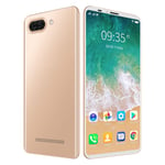 Smartphone Unlocked, 5i Dual SIM Cell Phone, Android 10, 3GB RAM + 32GB ROM, 128GB TF Card Extendable, 5.8 Inch HD+ Screen, 5MP + 8MP Camera, Three Card Slots,Gold