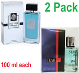 Men's Perfume Jazz Club and Star Man EDT for him Aftershave 2 Pack 100ml each