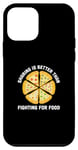 Coque pour iPhone 12 mini Funny Foodies Blagues Pizza Margherita Napolitain Fast Foods
