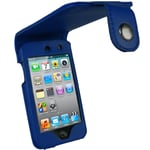 iGadgitz Blue PU Leather Case Cover for Apple iPod Touch 4th Generation 8gb, 32gb & 64gb + Belt Clip & Screen protector