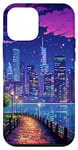 iPhone 12 mini New York Manhattan Walk View Retro Pixel Art Case