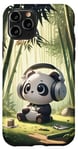 iPhone 11 Pro Kawaii Panda Headphones: The Panda's Rhythm Case