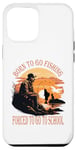 Coque pour iPhone 15 Plus Funny Born To Go Fishing Bass Fish Fisherman Boys Kids