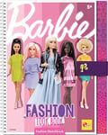 Lisciani - Barbie - Carnet de Croquis Look Tendance - Studio de Mode - Modèles à Habiller - Jeu Créatif - Feutres et Crayons de Couleur - Pour Filles à Partir de 5 ans