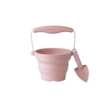 Scrunch Dusty - Vikbar hink och spade Rose