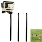 Ground Spike Stick Mount for Trail Camera Stake Mount | Adjustable Tilt 1/4-20 Ball Head | Fits Scouting Hunt Cameras and Gopro Action Cam Cameras