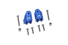 GPM Losi 1/8 LMT 4WD Solid Axle Monster Truck LOS04022 Upgrade Parts Aluminium Front Or Rear Axle Mount Set For Suspension Links - 2Pc Set Blue