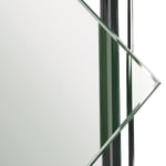 INR Iconic Nordic Rooms Dusjvegg Basic PRO Ramona Krom / 80cm Klart Glass