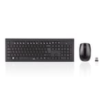 Hama Cortino Wireless Keyboard And Mouse Desktop Kit Soft Touch Keys