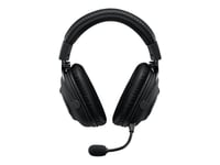 Logitech G Pro X Headset - full storlek - Sladd - 3,5 mm uttag - brusisolerande