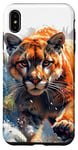 iPhone XS Max realistic cougar walking scary mountain lion puma animal art Case