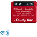 Shelly 1PM Mini (GEN 3) WiFi-relé med effektmåling (230VAC)