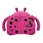 Kid Ladybug Case för Samsung Galaxy Tab A7 Lite 8.7 T220 T225 2021, Kickstand Heavy Duty Shockproof Cover, hållbart Rose Red