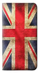 British UK Vintage Flag PU Leather Flip Case Cover For Samsung Galaxy J3 (2018), J3 Star, J3 V 3rd Gen, J3 Orbit, J3 Achieve, Express Prime 3, Amp Prime 3