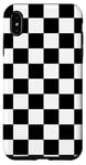 iPhone XS Max black-and-white chess checkerboard checkered pattern, Case