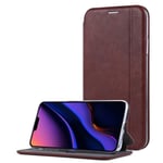Mobile Phone Cases/Covers, For iPhone 11 Pro Business Style Horizontal Flip Leather Case, with Holder & Card Slots (Color : Dark Brown)