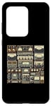 Coque pour Galaxy S20 Ultra Configuration Vintage Audio HiFi Sound System Mixed Media Collage