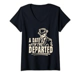 Womens A Date with the Departed Coroner V-Neck T-Shirt
