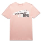 Back to the Future Outatime Unisex T-Shirt - Pink Acid Wash - S - Pink Acid Wash