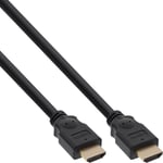 HDMI Cable, Hdmi-High Speed, Plug/Plug, Gold Plated Contacts,Black,3M