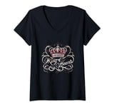 Womens hubby hubba best husband of year king of my heart family V-Neck T-Shirt