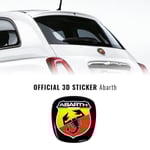 3D Abarth officiella ersättningslogodekal för Fiat 500