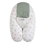 Coussin De Grossesse et D'allaitement TINEO 3 En 1 Multirelax éponge vert