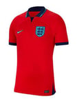 Nike Junior England Wc 2022 Away Short Sleeve Stadium Shirt - Red