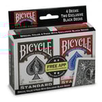 Bicycle Standard Playing Cards 4 Pack Black and red