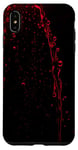 Coque pour iPhone XS Max Design gouttes d'eau de couleur rouge
