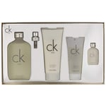 Calvin Klein CK One Gift Set: EdT 200ml+BL 100ml+SG 100ml+EdT 15ml