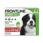 FRONTLINE Combo Chien - Anti-puces et anti-tiques pour chien - plus de 40kg - 6 pipettes